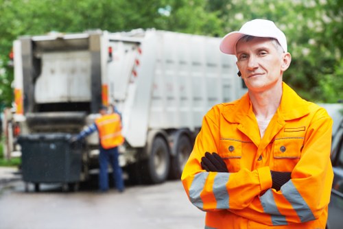 Professional home clearance team in Bromley organizing items