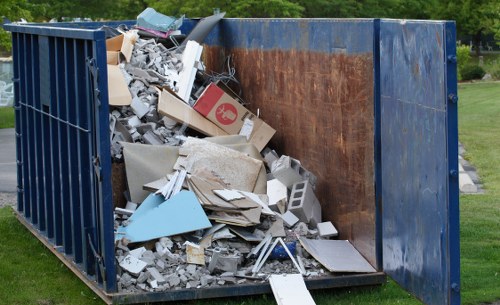 Modern garage being cleared in Bromley